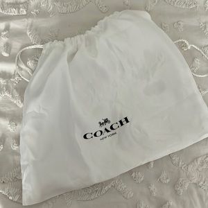 White Coach Duster Drawstring Bag